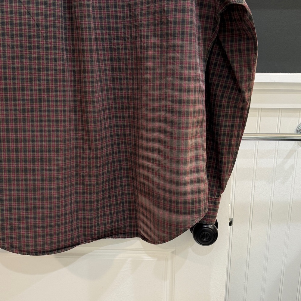 Ralph Lauren Classic Fit Plaid Brushed Flannel Shirt Large - Picture 9 of 9